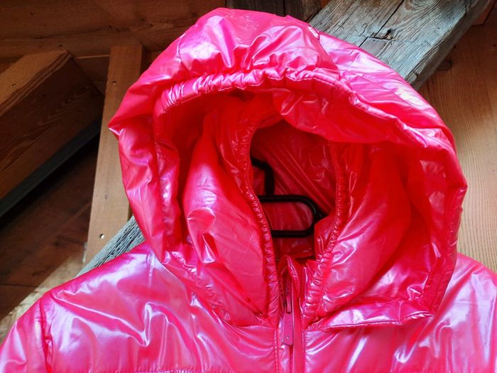 Manteau doudoune longue, ceinture, double capuche, rose brillant 🍭, 13/14 ans (158 cm), Lisa Rose - photo numéro 6
