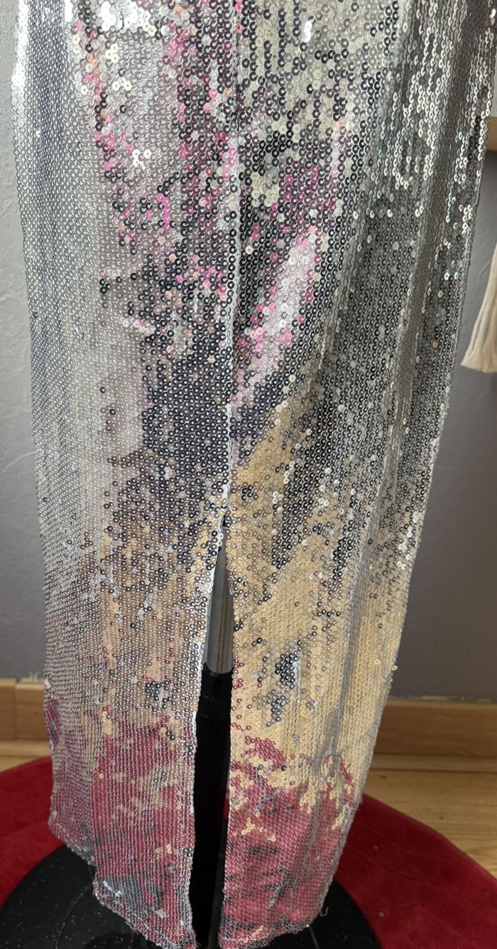 Robe Fête – S – Argenté – Sequins - photo numéro 8