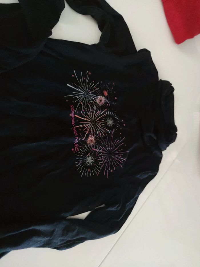 Sous pull feu d artifice noir okaidi - photo numéro 2