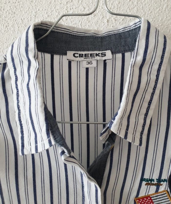 Chemise manches longues creeks rayée - photo numéro 4