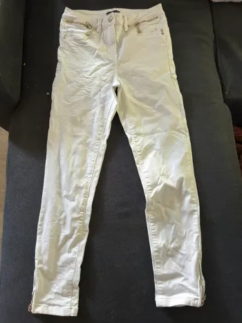 Jean blanc avec zips - Bréal