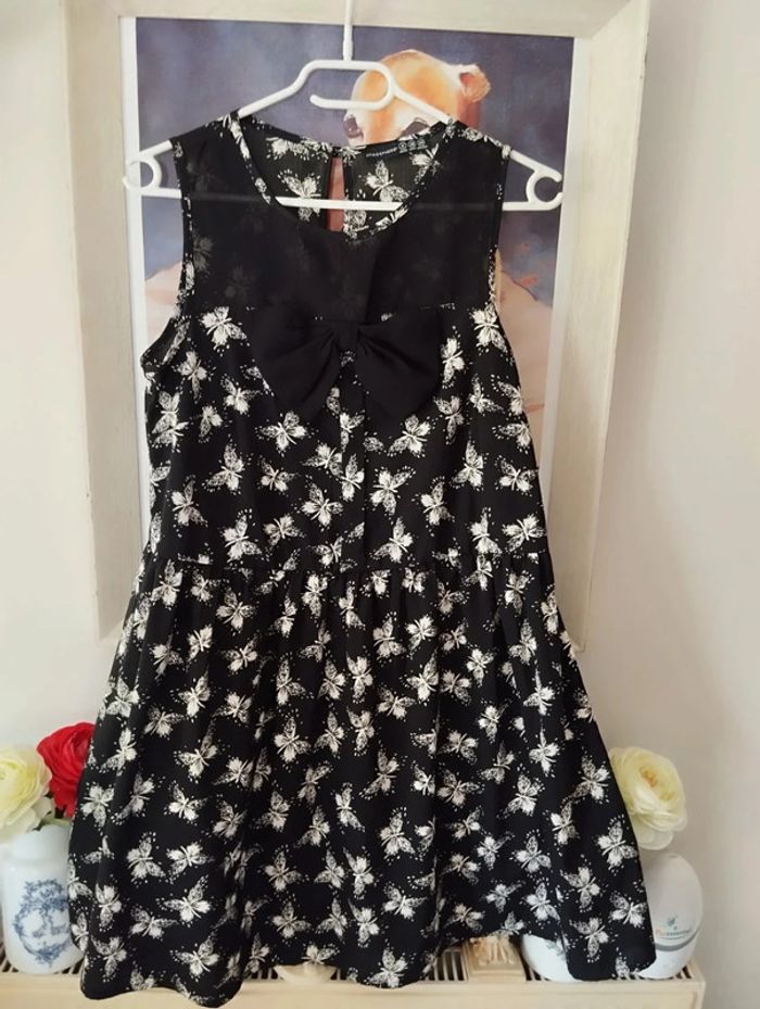 🖤Robe Légère Décolleté Voile & Noeud Atmosphère T34/36🖤 - photo numéro 13