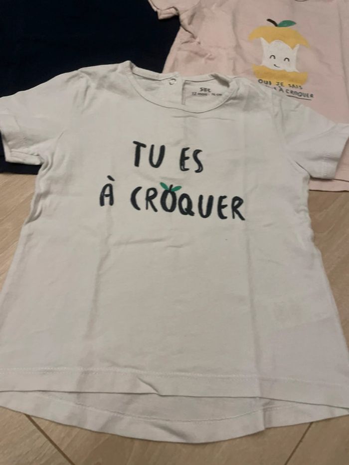 Lot de 3 t-shirts la redoute 12 mois - photo numéro 2