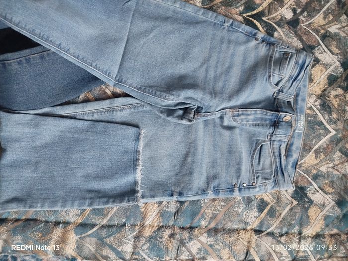 Lot 2 jeans droit ajustable (avec élastique) - photo numéro 3