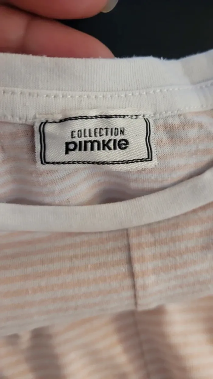 Crop top t-shirt court manches courtes col rond 50% coton - photo numéro 3