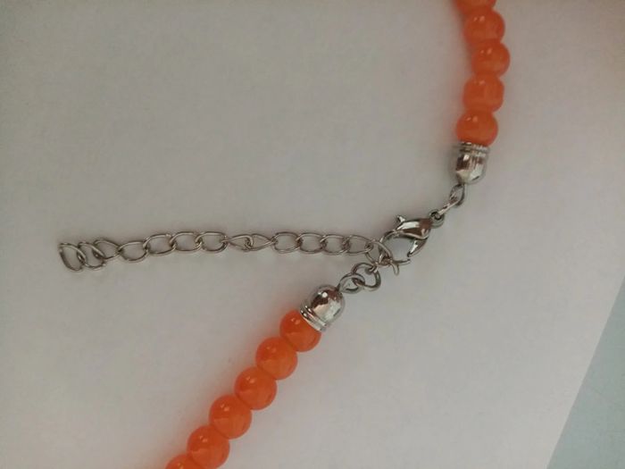 Collier tête de mort perle en verres - photo numéro 2
