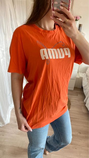 T shirt puma orange vintage