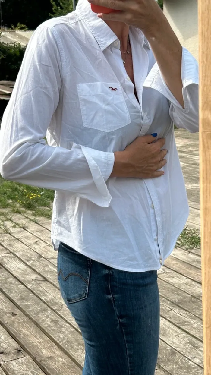 Chemise Hollister Blanche - photo numéro 3