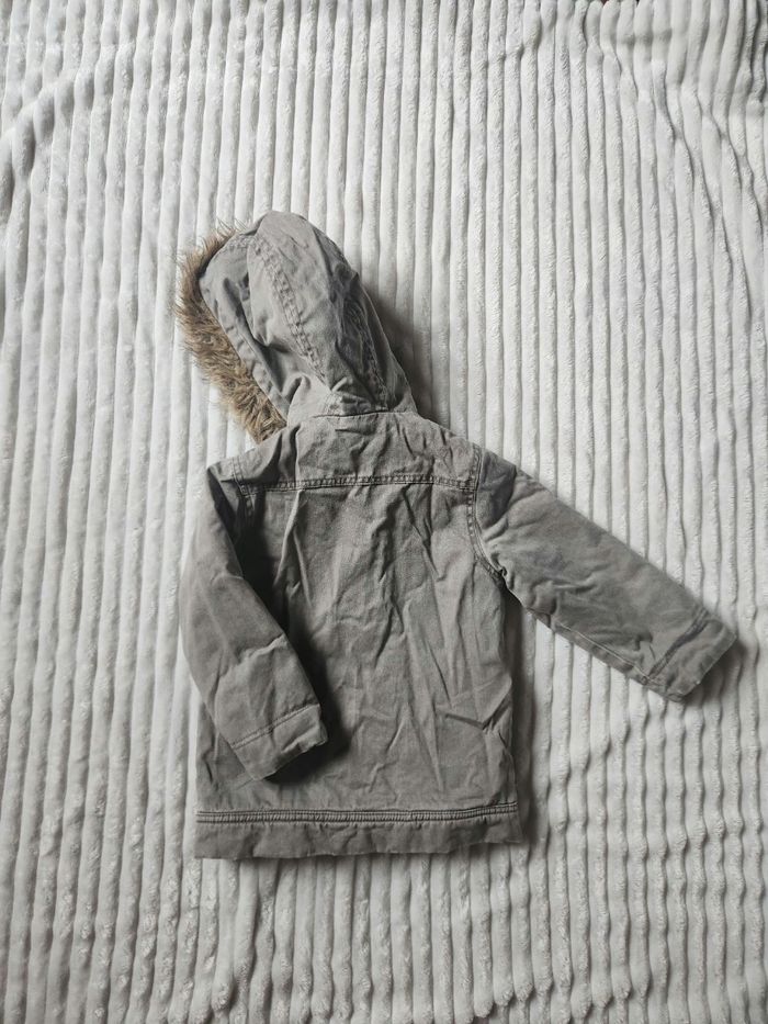 Parka fille grise 3 ans Tout Simplement – chaude et pratique - photo numéro 5