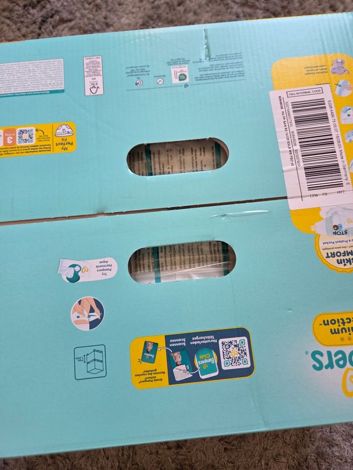 Pack couches pampers taille 3 t3 neuf 129 couches XXL - photo numéro 3