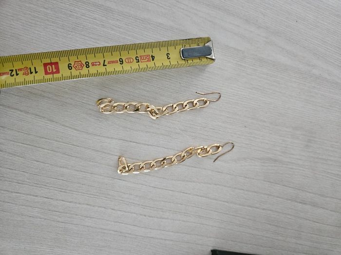 Boucle d'oreille chaînette - photo numéro 2