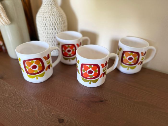 Lot de 4 mugs mobil  - Arcopal - photo numéro 2