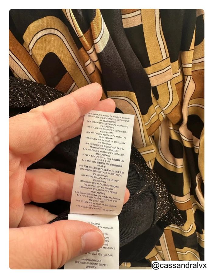 Robe métallisée en tricot extensible à manches cloche - Michael Kors - photo numéro 6