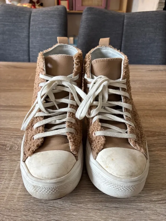 Converse moumoute camel - photo numéro 3
