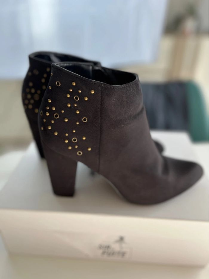 Bottines/chaussures femme taille 39 bleues marine