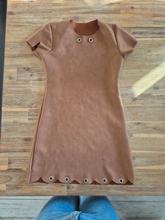 Robe en daim style indienne 10/12 ans