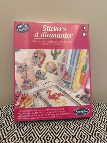 Sentosphère - Coffret créatif Stickers à diamanter Collection Arts et Créations