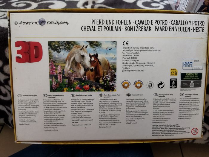 puzzle 3d cheval et poulain - photo numéro 2