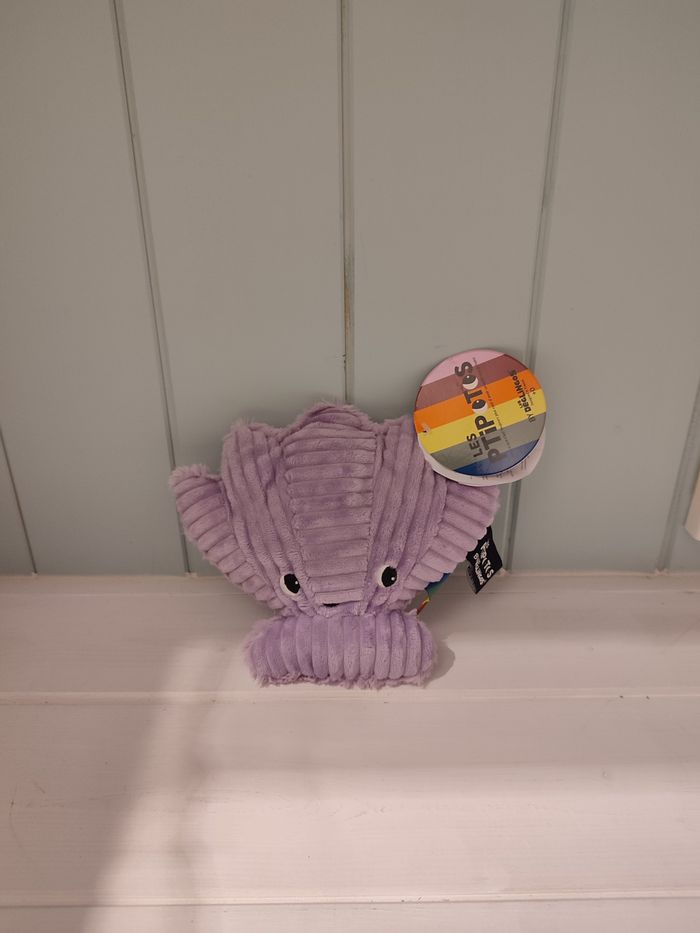 Les Déglingos Peluche Ptipotos Coquillage mauve - photo numéro 2