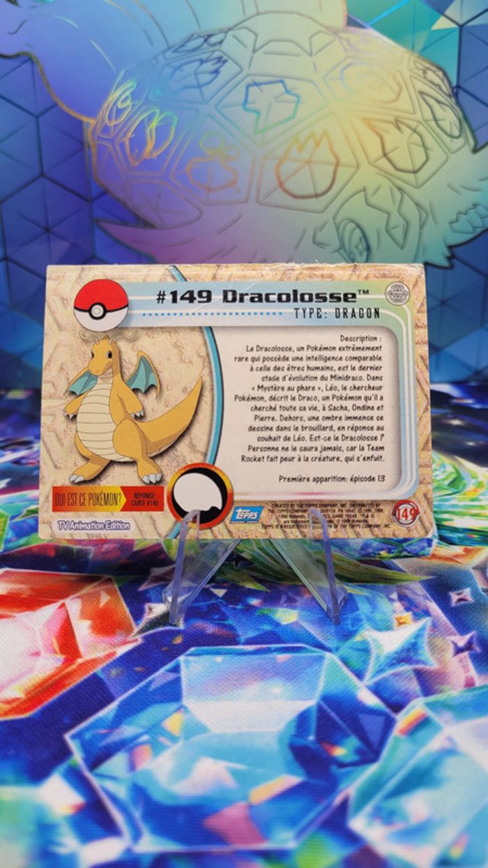 Carte Pokémon Topps n°149 Dracolosse Series 1 FR - photo numéro 3