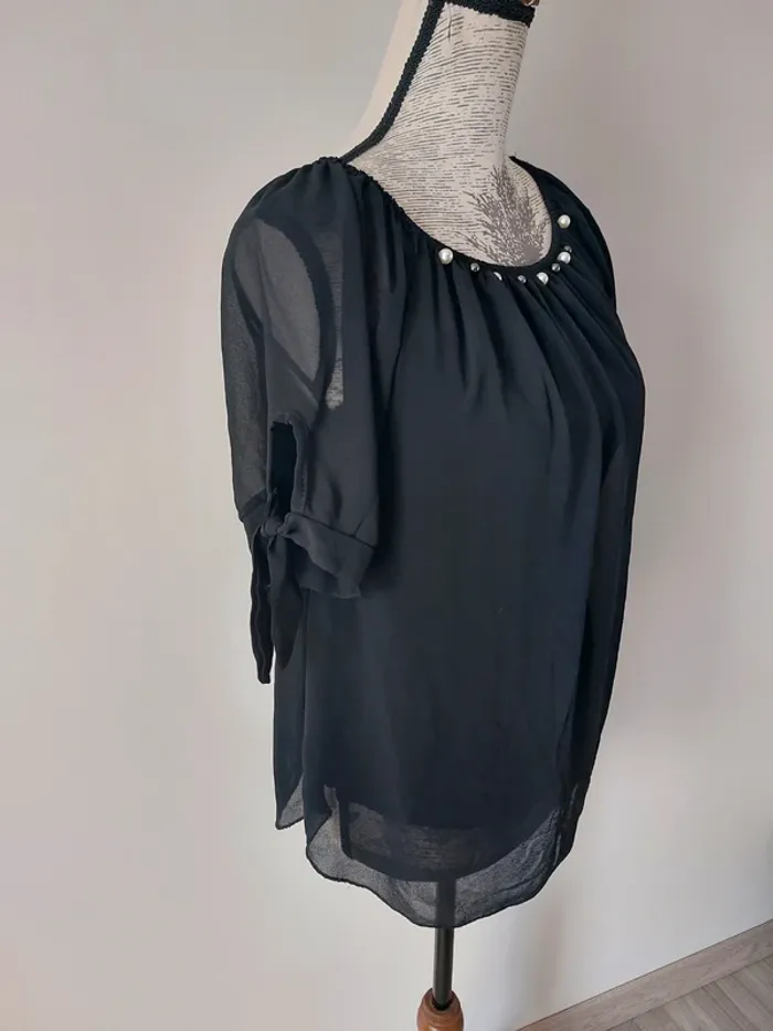 Haut fantaisie noir - photo numéro 4