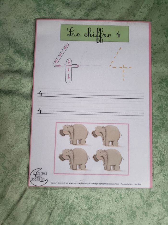 Fiches d'apprentissage chiffres - photo numéro 4