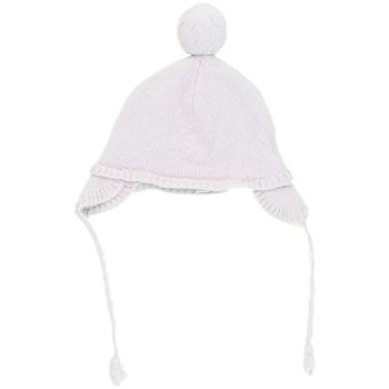 Bonnet 12 mois en laine mérinos et cachemire Marie Puce