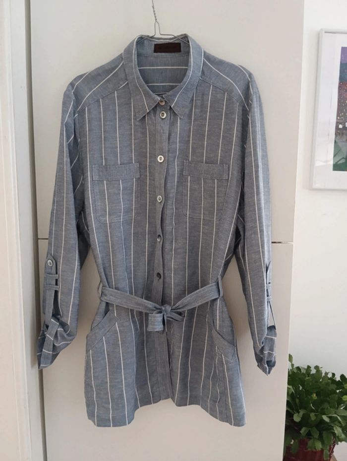 Veste chemise ceinturée Légère Devernois