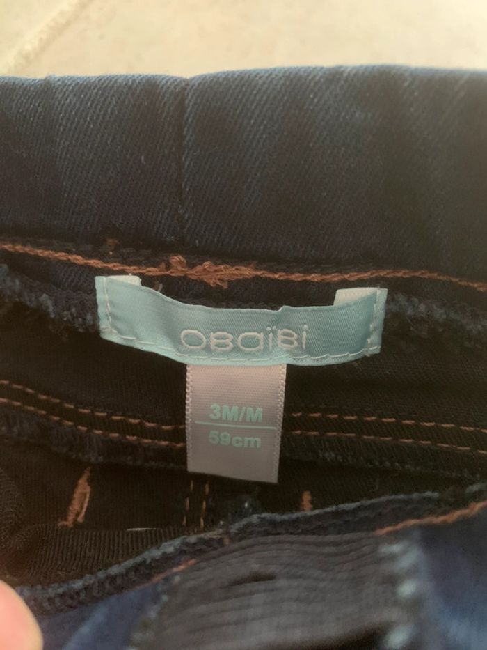 Pantalon jean obaibi 3 mois - photo numéro 2