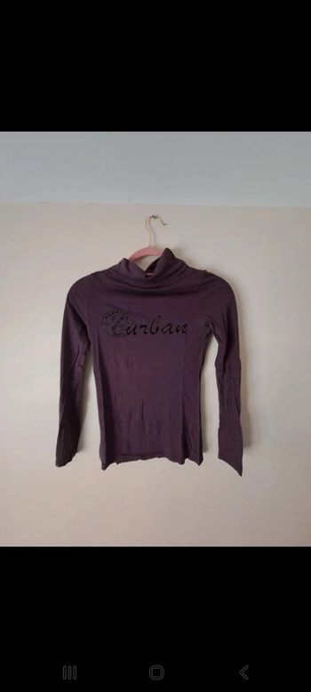 Haut à col roulé femme
