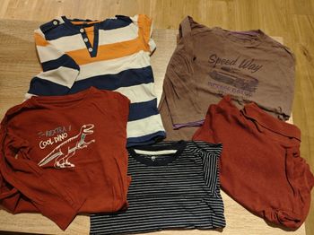 Lot de 5 T-shirts manches longues