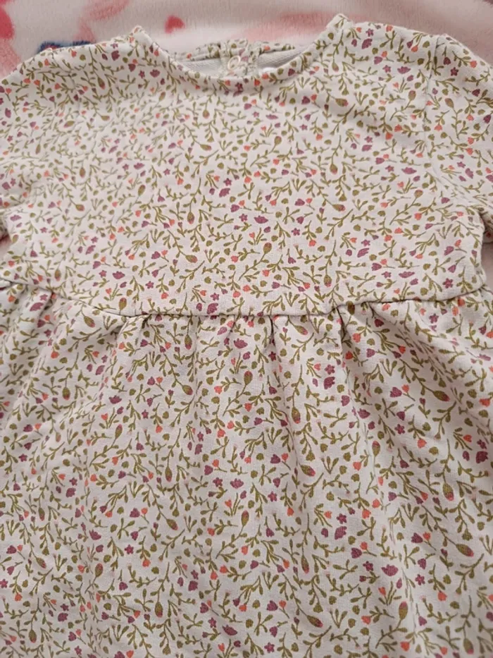 Robe motif fleur gemo taille 12 mois - photo numéro 2