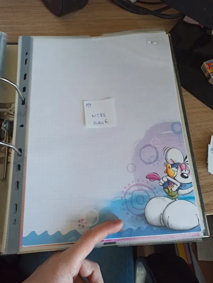 Feuille Diddl A4 83 0,80€