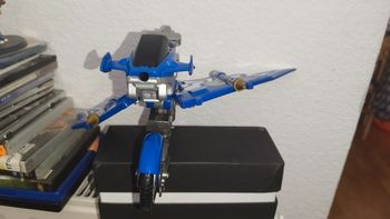 Figurine Power Rangers Ninja Glider Cycle Storm Figure moto Blue