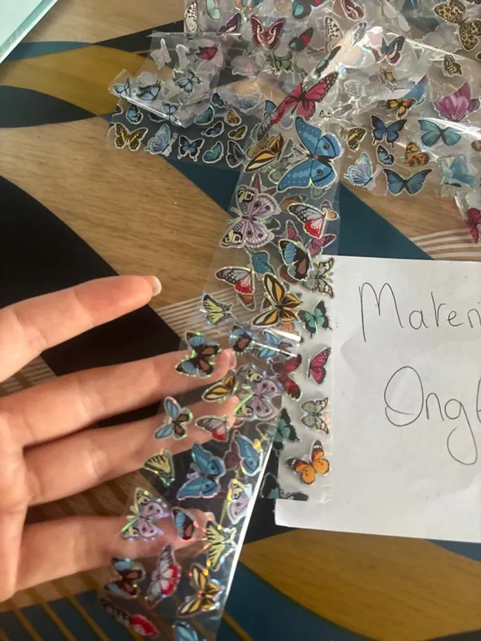 Lots de foils pour ongles + colle - photo numéro 2