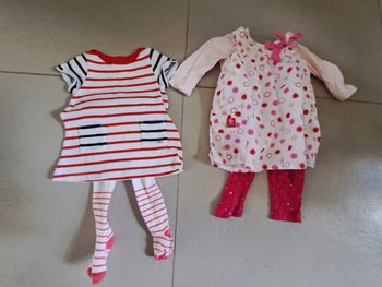 2 robes fille 6 mois