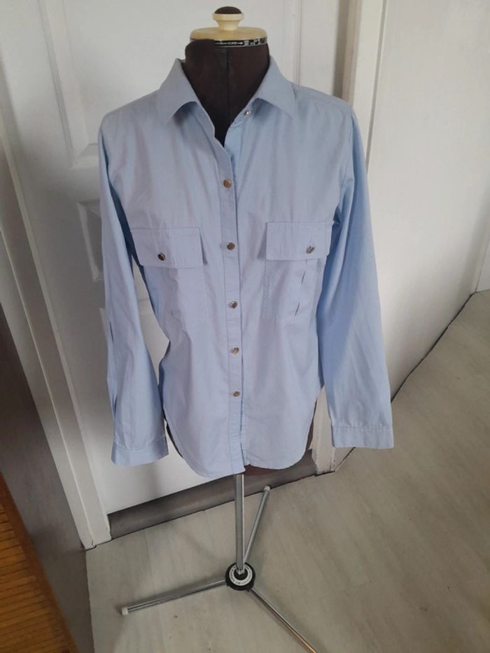 Jolie chemise coton manches avec fentes La petite française - photo numéro 2
