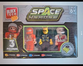 Lot figurines space heroes block tech neuf