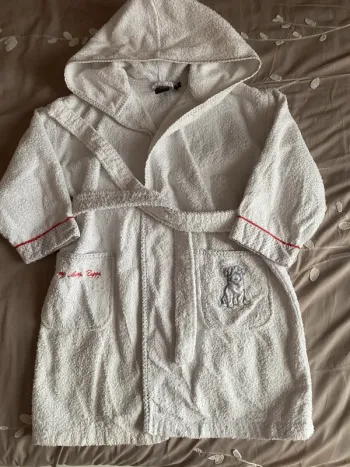 Peignoir carré blanc 8 ans