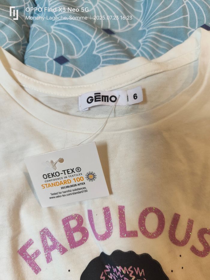 Tee-shirt 6 ans neuf avec étiquette Réduction jusqu'à -70% - photo numéro 2