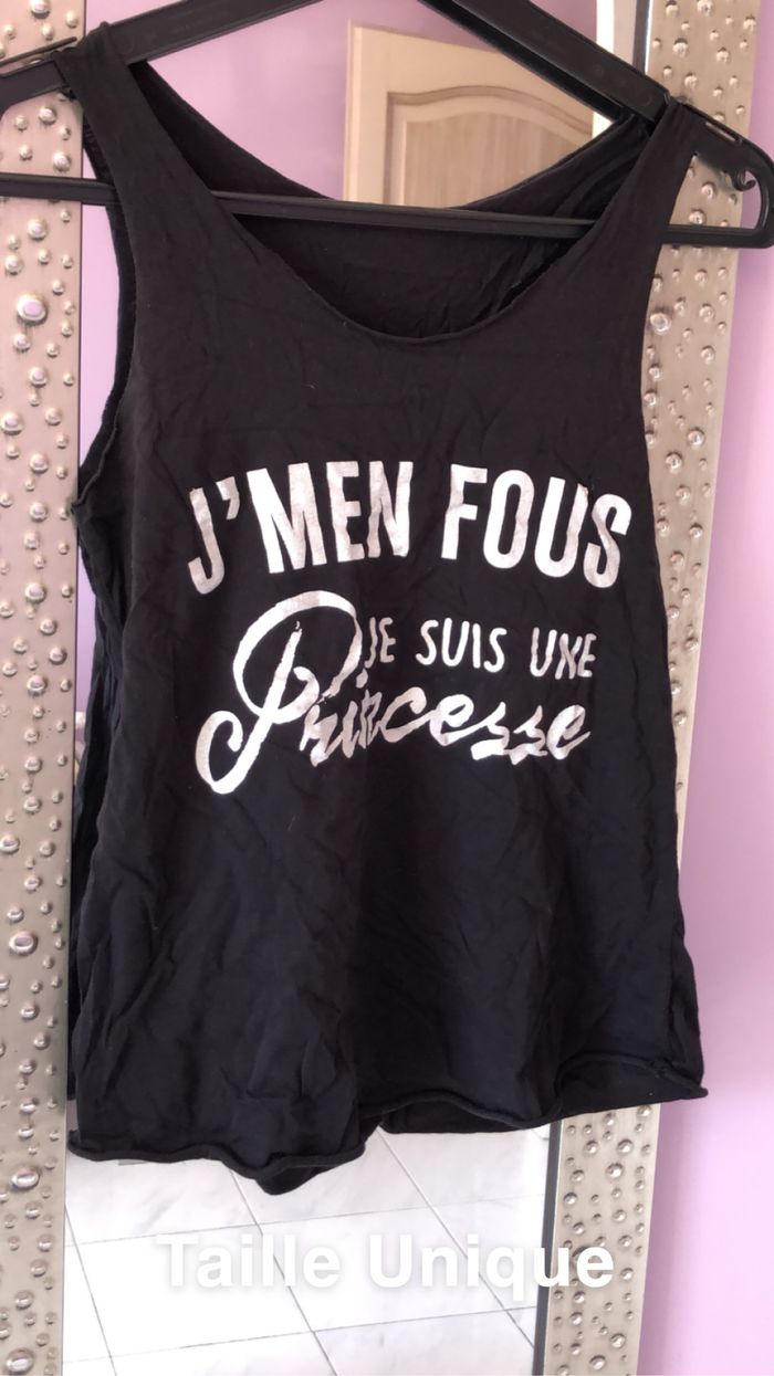 Débardeur « je m’en fous, je suis une princesse » 👑