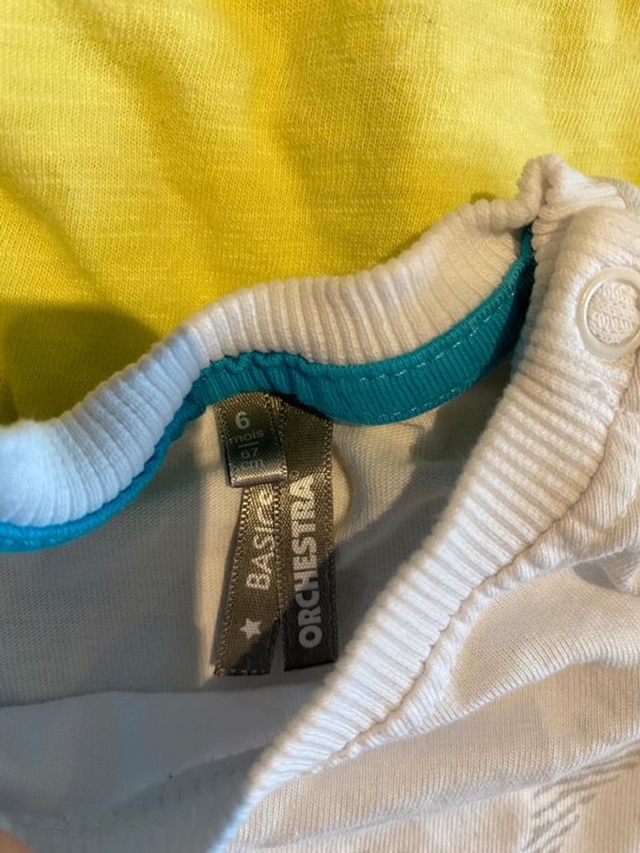 Lot de 4 t-shirts Orchestra 6 mois - photo numéro 3