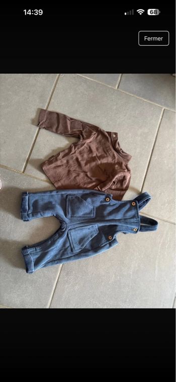 Ensemble salopette 6mois