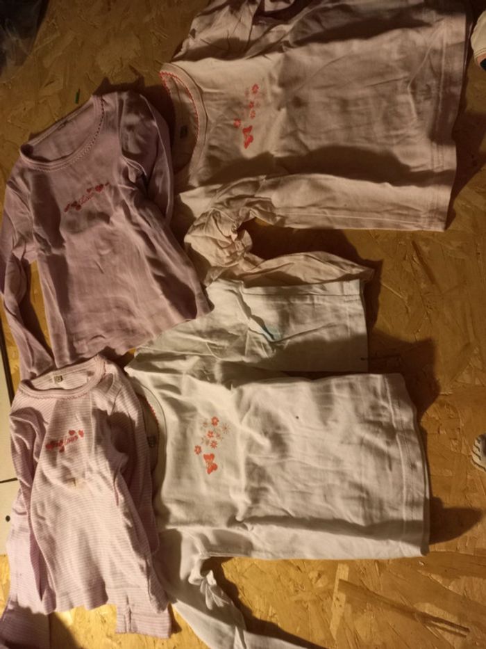 3 maillots de corps fille