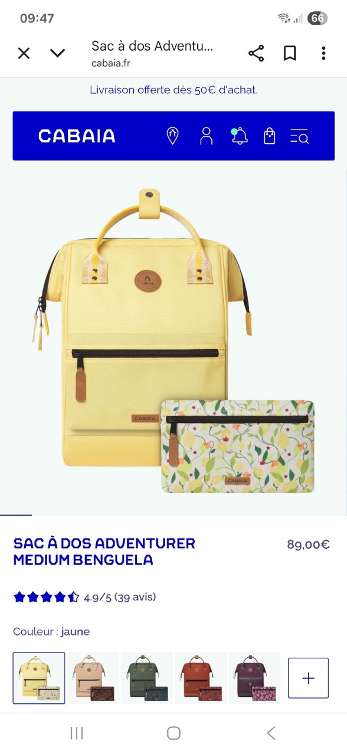 Sac a dos cabaia - photo numéro 5