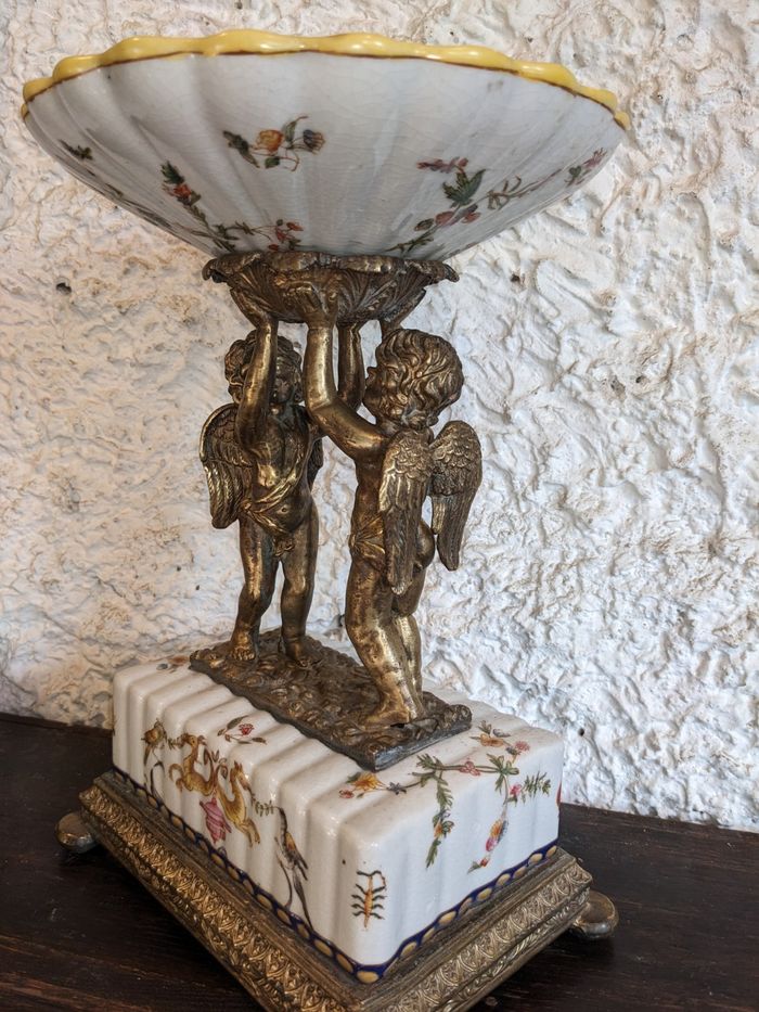 Ancien centre de table porcelaine - photo numéro 9