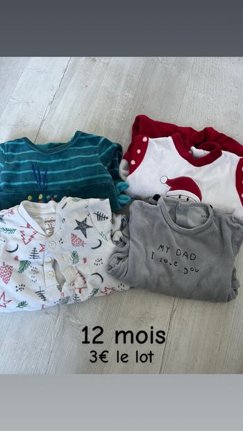 Lots 4 pyjamas velours
