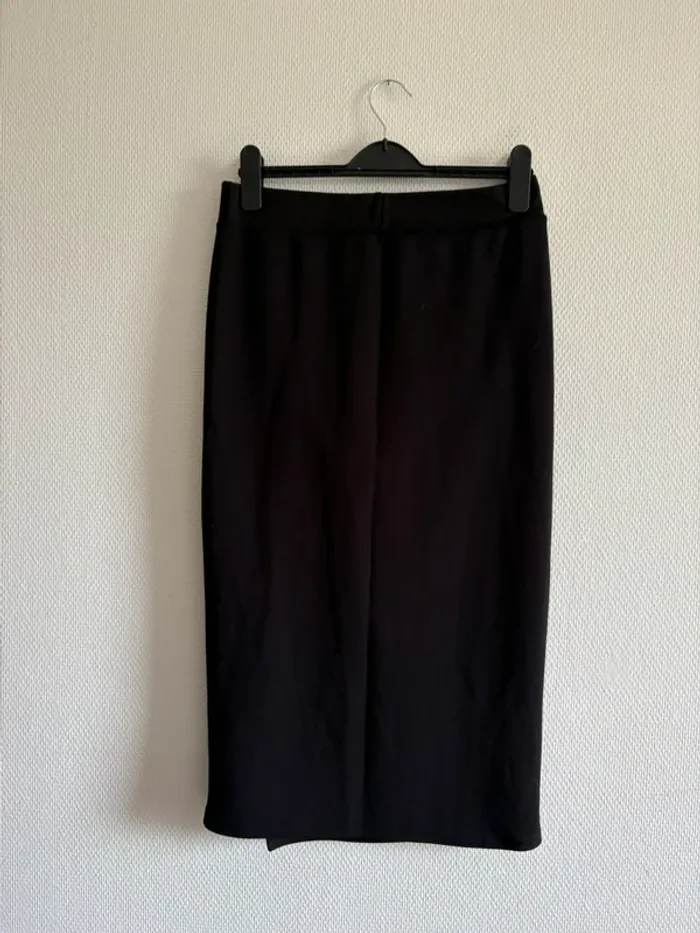 Jupe fendue noir - taille L - photo numéro 4