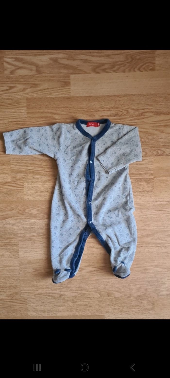 Pyjama velours T 3mois
