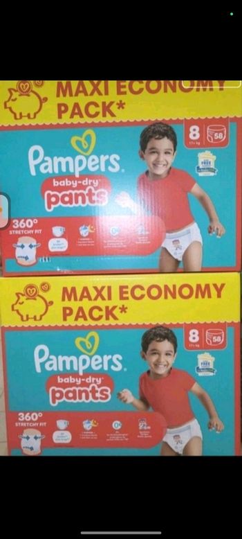 Couches Pampers baby dry T8